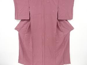 リサイクル　花菱模様織り出し色無地着物